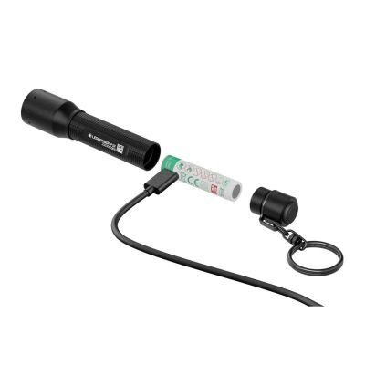 5. Ledlenser P3R Black LED Keychain Flashlight