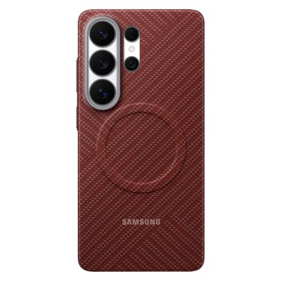 Samsung Carbon Magnet Case for Samsung Galaxy S26 Ultra, MagSafe Compatible - Red