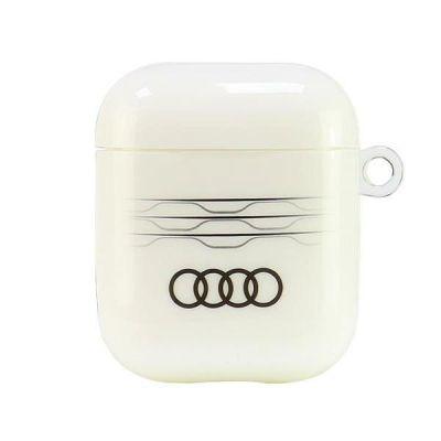 Audi IML Geometric Pattern Case for AirPods 1 / 2 - White