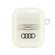 Audi IML Geometric Pattern Case for AirPods 1 / 2 - White
