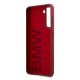 7. BMW Silicone Signature Logo Case for Samsung Galaxy S21+ - Red