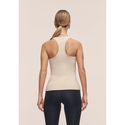 3. CASALL Essential Racerback Tank, Beige
