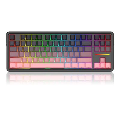 3. REDRAGON K728SP-RGB-PRO Antonium Pro Keyboard USB + RF Wireless + Bluetooth Black, Pink