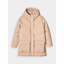 Women's winter down jacket with synthetic filling 4F 4FWAW24TDJAF474-83S