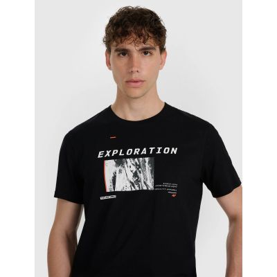 5. Men's regular printed T-shirt 4F 4FWAW25TTSHM3130-20S