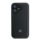 3. Mercedes Leather Urban iPhone 16 Plus Case - Black