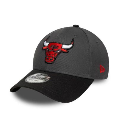 3. New Era 9FORTY NBA Chicago Bulls Sidepatch Charcoal Cap - 60758984