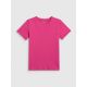 7. Regular plain girls' T-shirt 4F 4FJRSS26TTSHF3554-12S