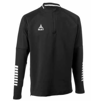 SELECT Monaco v 24 black 1/2 zip football training sweatshirt