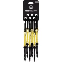 Wild Country 40-0000002003-0975-2 Climbing Carabiner Locking Clasp Black, Yellow 6 pcs.