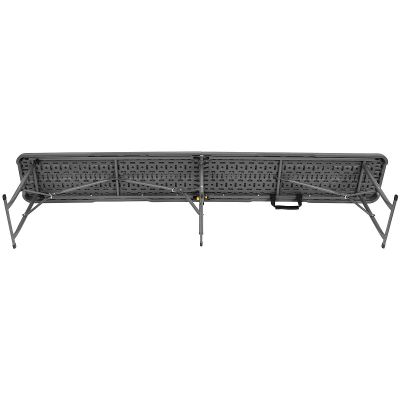5. CATERING BANQUET FOLDING BENCH 183x28x43CM WOODLAND BOARD DARK GREY