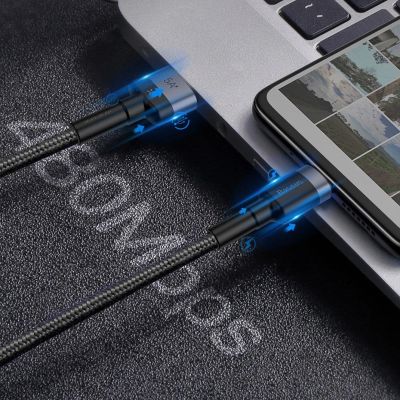17. Baseus Cafule cable USB Type C SuperCharge 40W Quick Charge 3.0 QC 3.0 1m gray-black (CATKLF-PG1)