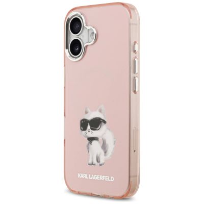 2. Karl Lagerfeld IML Aquarelle Choupette & Logo MagSafe iPhone 17 Case - Pink
