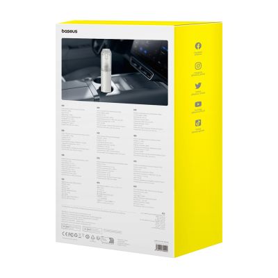 15. Baseus A3lite Wireless Car Vacuum Cleaner with Mattress Pump Function - White