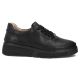 2. Women's leather wedge shoes, black Filippo DP8326
