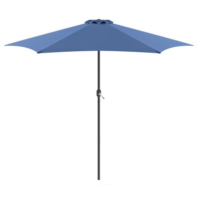 16. GARDEN UMBRELLA 300CM FOLDING NAVY BLUE