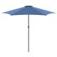 16. GARDEN UMBRELLA 300CM FOLDING NAVY BLUE