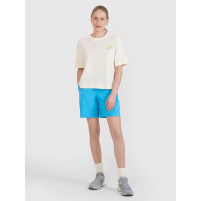 3. Women's regular printed T-shirt 4F 4FWSS25TTSHF1967-11S