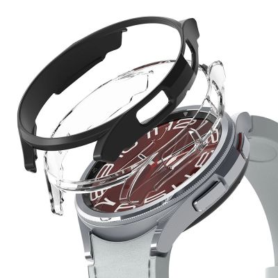 2. Ringke Slim 2-pack Case for Samsung Galaxy Watch 6 Classic 43mm - Black and Clear