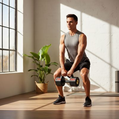 12. HL05 3in1 ADJUSTABLE DUMBBELL WITH SUPPORT FOR PUSH-UPS AND KETTLEBELL HMS