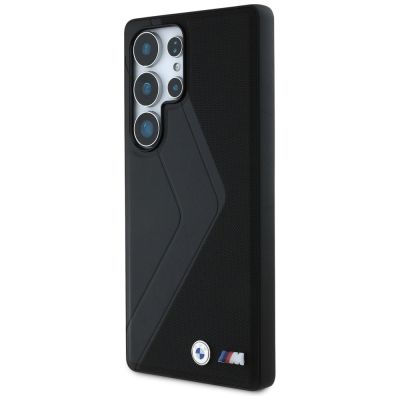 2. BMW Leather Oversized Stripes MagSafe case for Samsung Galaxy S25 Ultra - black