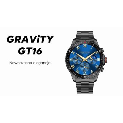 7. GRAVITY GT16-2 Black / Black Bracelet Men's Smartwatch