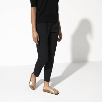 8. Birkenstock Madrid Birko-Flor Gold women's regular wide gold flip-flops (1016106)