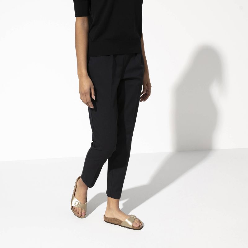 8. Birkenstock Madrid Birko-Flor Gold women's regular wide gold flip-flops (1016106)