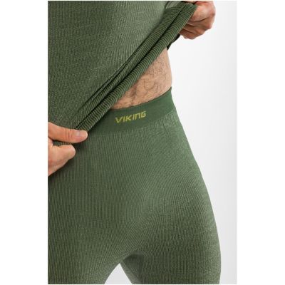 6. VIKING Altis Man Set Merino men's underwear dark green M