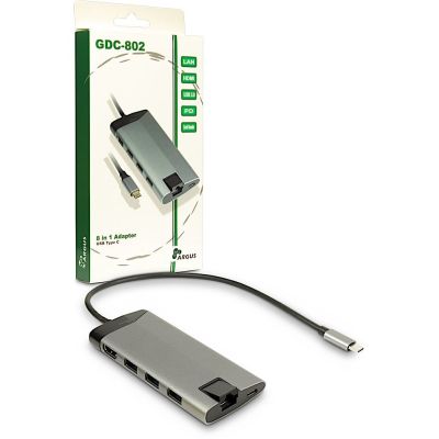 4. Inter-Tech GDC-802 Wired USB 3.2 Gen 1 (3.1 Gen 1) Type-C Gray