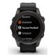 13. Garmin Fenix 7S Pro 42mm Sapphire Solar Gray Titanium DLC Watch with Black Strap