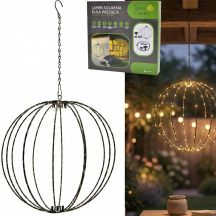 SOLAR HANGING LAMP BALL 30CM 120 LED WARM WHITE