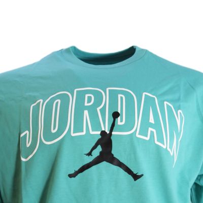 7. Men's Air Jordan Brooklyn Arch Logo T-shirt Washed Teal - IB7347-392