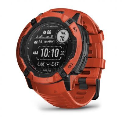 Garmin Instinct 2X SOLAR Sports Watch Red