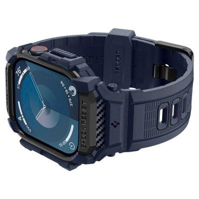 7. Spigen Rugged Armor "Pro" Apple Watch Strap 46mm - Blue