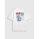 6. Boy's oversize T-shirt with print 4F 4FJRAW25TTSHM3062-10S