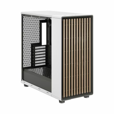 11. Fractal Design North XL Midi Chalk TG Clear Case (White, Transparent Side)