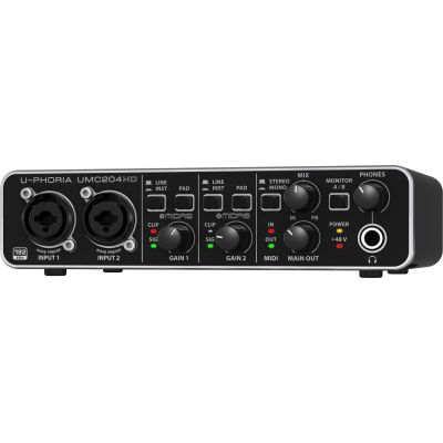 10. Behringer UMC204HD – USB Audio Interface