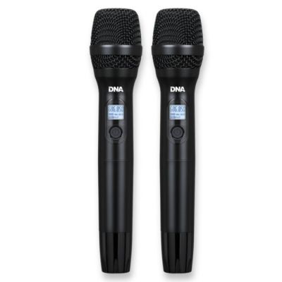 2. DNA XMIC 2 - Dual wireless set 2x handheld microphone + receiver, UHF band 518-542 MHz