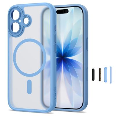 2. Tech-Protect MagPeak MagSafe CC Case for iPhone 17 – Matte Blue
