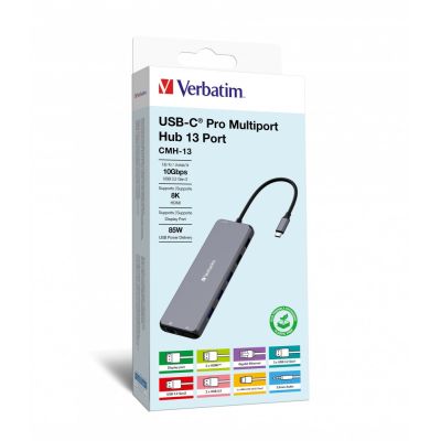 Verbatim CMH-13 USB-C Dock/Replicator (32153)