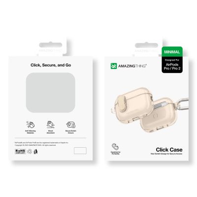 4. AmazingThing Minimal Case for AirPods Pro 2 - Desert