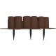 2. GARDEN PALISADE LAWN EDGE 302CM IPAL 6 BROWN