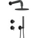 Concealed shower set with shower head