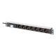 14. Digitus Aluminum 7-way socket strip with automatic switch