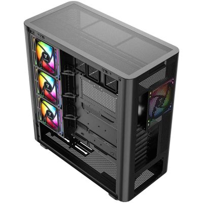 12. MODECOM VOLCANO AQ 300 ARGB MIDI BLACK CASE