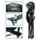 8. LUX FOLDING CAMPING CHAIR 60X60X105CM GREEN-BLACK