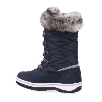 4. Trollkids Girls Holmenkollen Snow Boots for girls, navy blue (171-114)