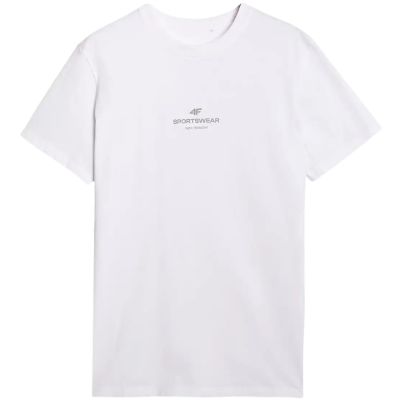 2. Men's T-shirt 4F M2961 white 4FWAW25TTSHM2961 10S