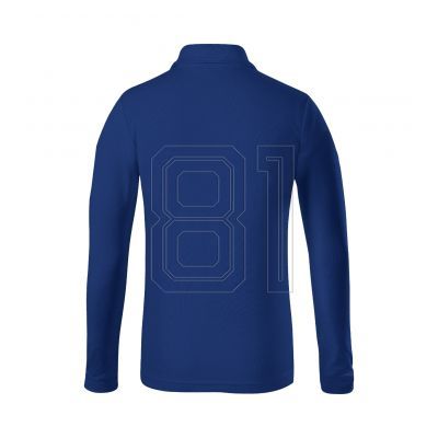 3. Children's Pique Polo LS polo shirt (cornflower blue)